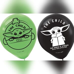 Disney Star Wars Mandalorian "The Child" Round Latex Balloons.